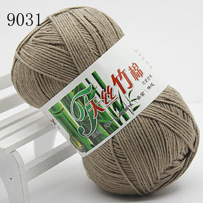 Hot Sale 50g Soft Bamboo Crochet Cotton Yarn Knitting Baby Knit Wool Yarn