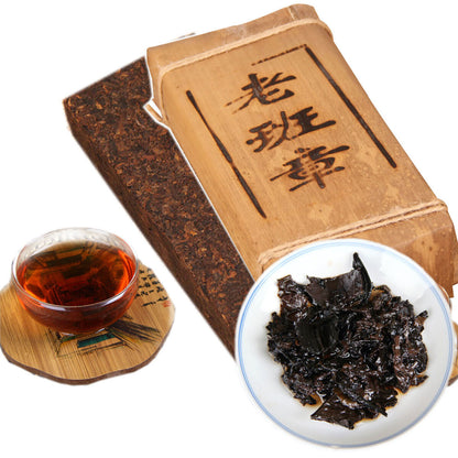 500g Pu-erh Cooked Tea Brick Old Banzhang Premium Organic Puerh Black Tea