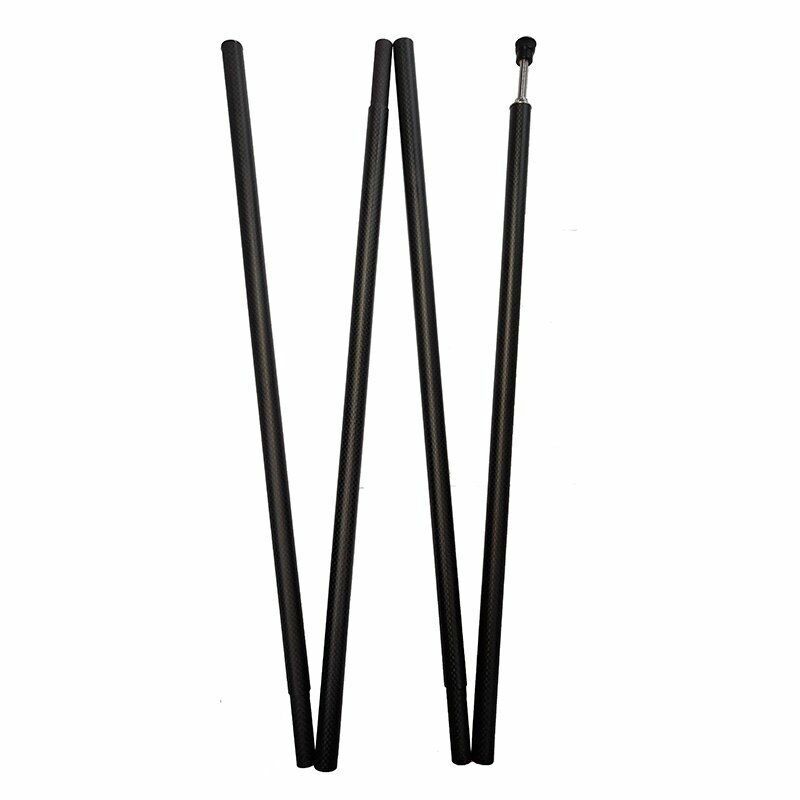 Tent Support Rod Pole Ultralight Lightweight Carbon Fiber Sturdy Stiff 125-28 CM