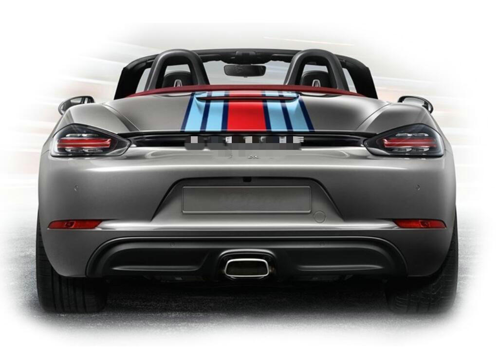 Racing Stripe Car Sticker For Porsche 718 boxser Bonnet Rear Side Door Decals