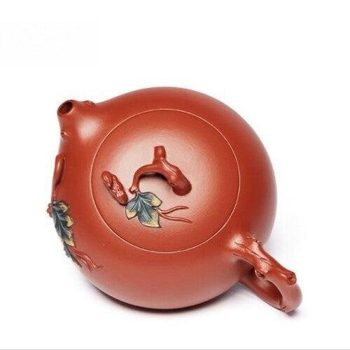 Full Handmade Tea Pot Squirrel Design Boutique Dahongpao Clay Yixing Zisha Xishi