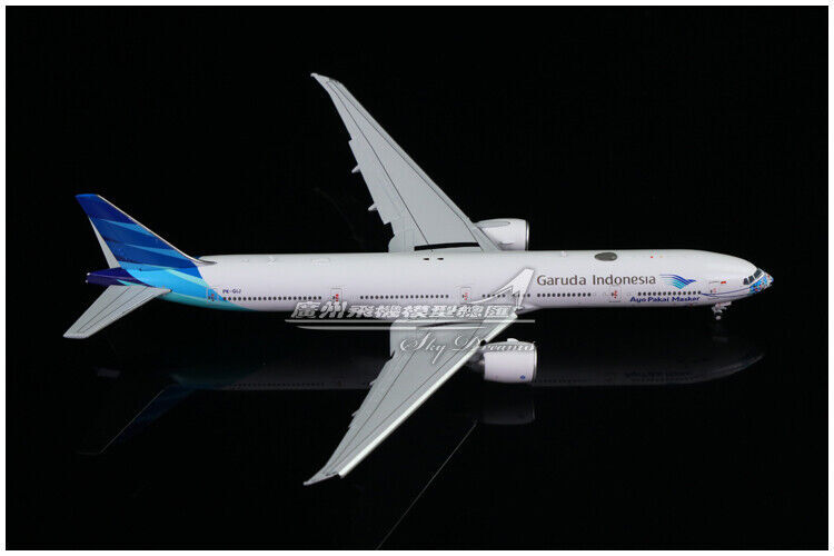1:400 JC Wings Garuda Indonesia BOEING 777-300ER Flap Down Plane Diecast Model