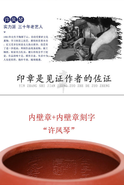 220cc chinese Yixing Handmade Zisha teapot DaHongPao ni ShiPiao Gongfu Tea Pot