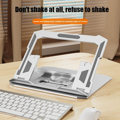 Alloy 360° Rotary Folding Notebook Tablet Hollow Heat Dissipation Support Frame