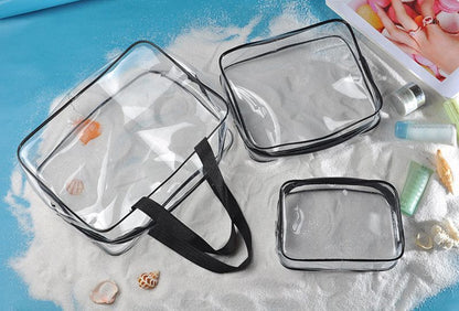 Traveling Transparent Cosmetic Makeup Bag Organizer Toiletry Case Waterproof PVC
