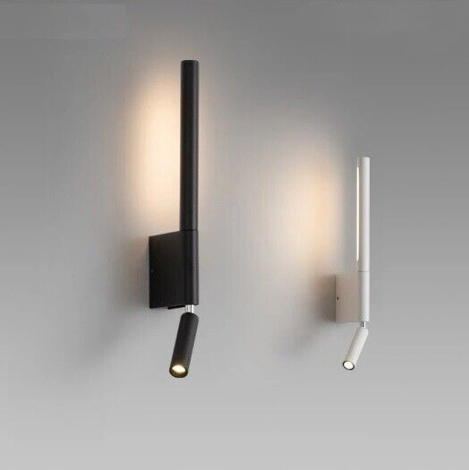 Bedside Wall Lamp Nordic 330 Degree Rotation Adjustable Indoor Lighting W/Switch
