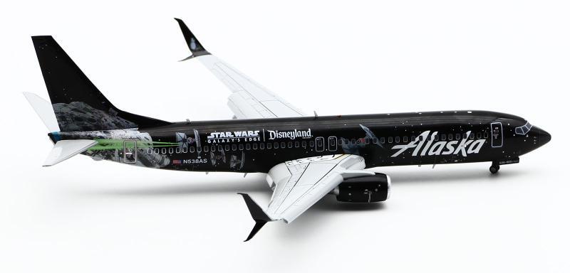 1:200 JC Wings Alaska BOEING B737-800 Flap Down Airplane Diecast Aircraft Model