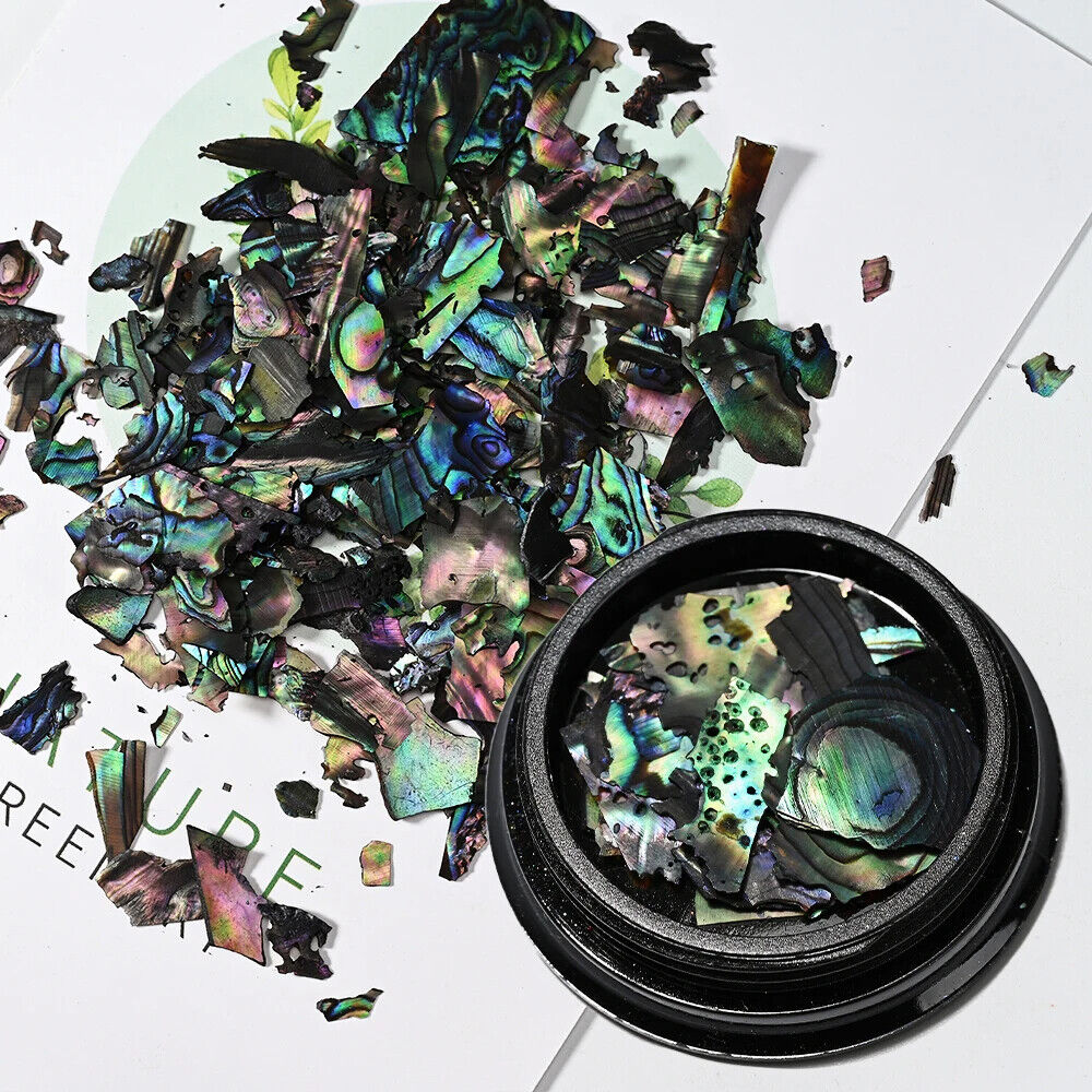 Nail Art Charms Flakes Abalone 3D Irregular Slice Shell Stone DIY Manicure Decor