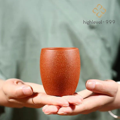 145ml Chinese Retro Yixing Purple Clay Handcarved Master Cup Kung Fu Teaware