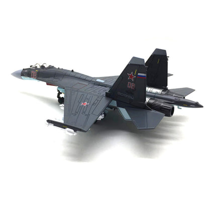 1/100 SU-35 Super Flanker Heavy Aircraft Fighter Model Military Ornament Display