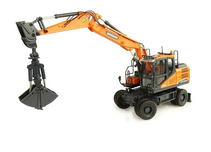 1:50 DOOSAN DX160W Wheeled Excavator Contruction Machine Equipment Diecast Model