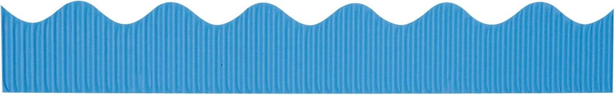 50 Feet Brite Blue Bordette Scalloped Decorative Border, 2¼-inch Height (P37176)