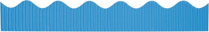 50 Feet Brite Blue Bordette Scalloped Decorative Border, 2¼-inch Height (P37176)