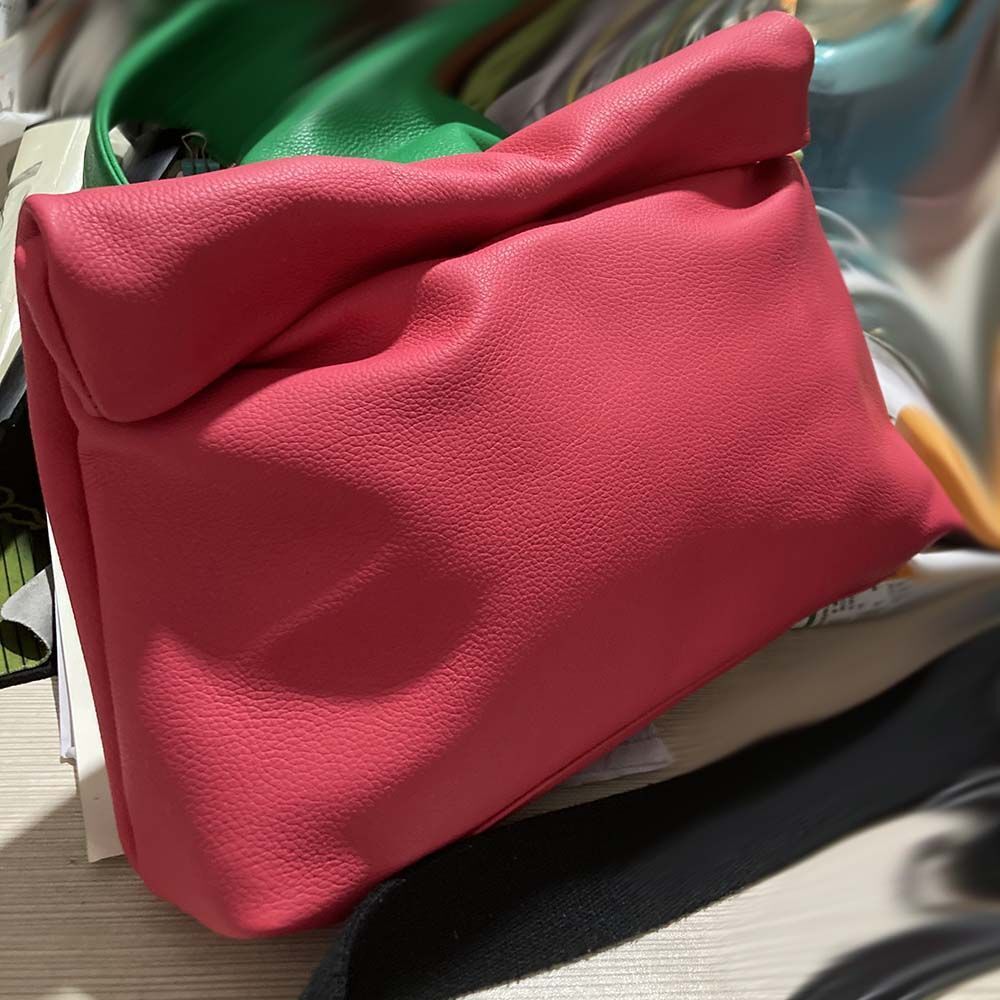 Handbag Mobile Phone Pockets Portable Leather Purse 32*28 CM Accessories Cowhide
