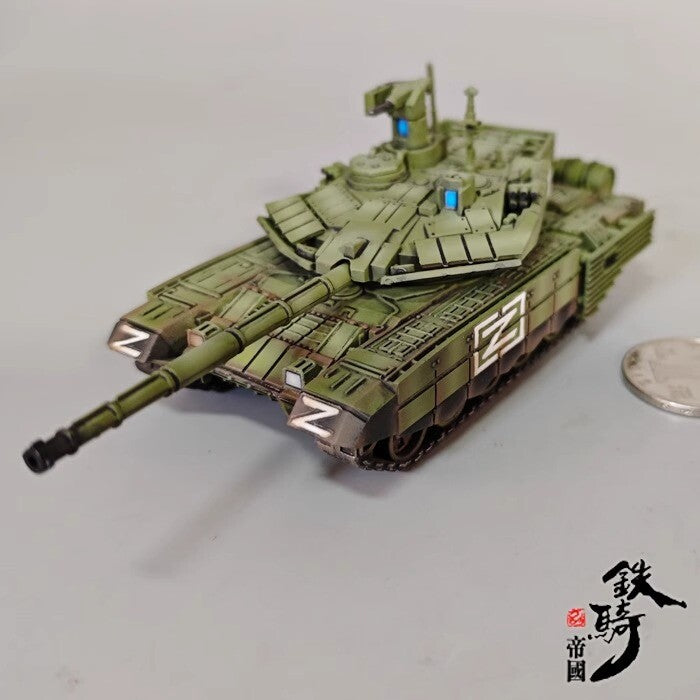 Homemade 1/72 Military Main Battle T90MS Die-cast Tank Model Static Ornament
