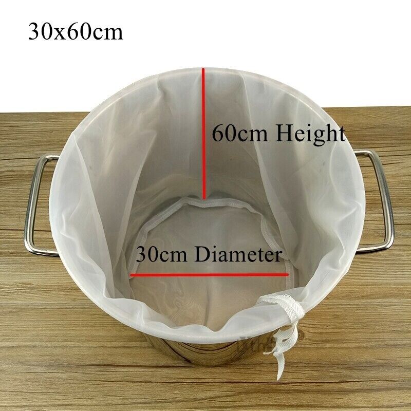 Beer Brewing Filter Bags Wine Brew Multi-Size Reusable Straining Fine Mesh Nylon