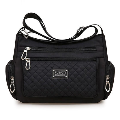Nylon Shoulder Bag Waterproof Crossbody Bag All-Match Handbag Travel Handbag 1PC