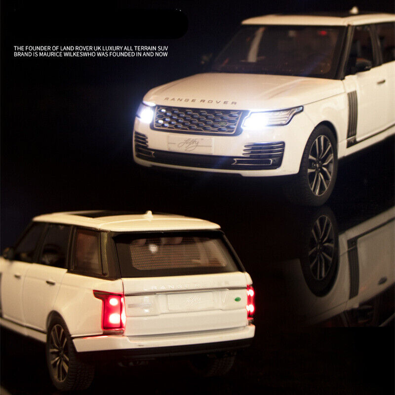 Range Rover Sports SUV Diecast Model Car 1:24 Vehicle Toys Sound &Light Gift