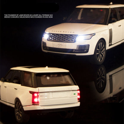 Range Rover Sports SUV Diecast Model Car 1:24 Vehicle Toys Sound &Light Gift