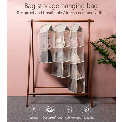 2/4Pcs Hanging Handbag Organizer Wardrobe Purse Bag Closet Storage Holder AU