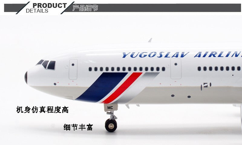 1:200 InFlight JAT YUGOSLAV AIRLINES McDonnell Douglas DC-10 Plane Diecast Model