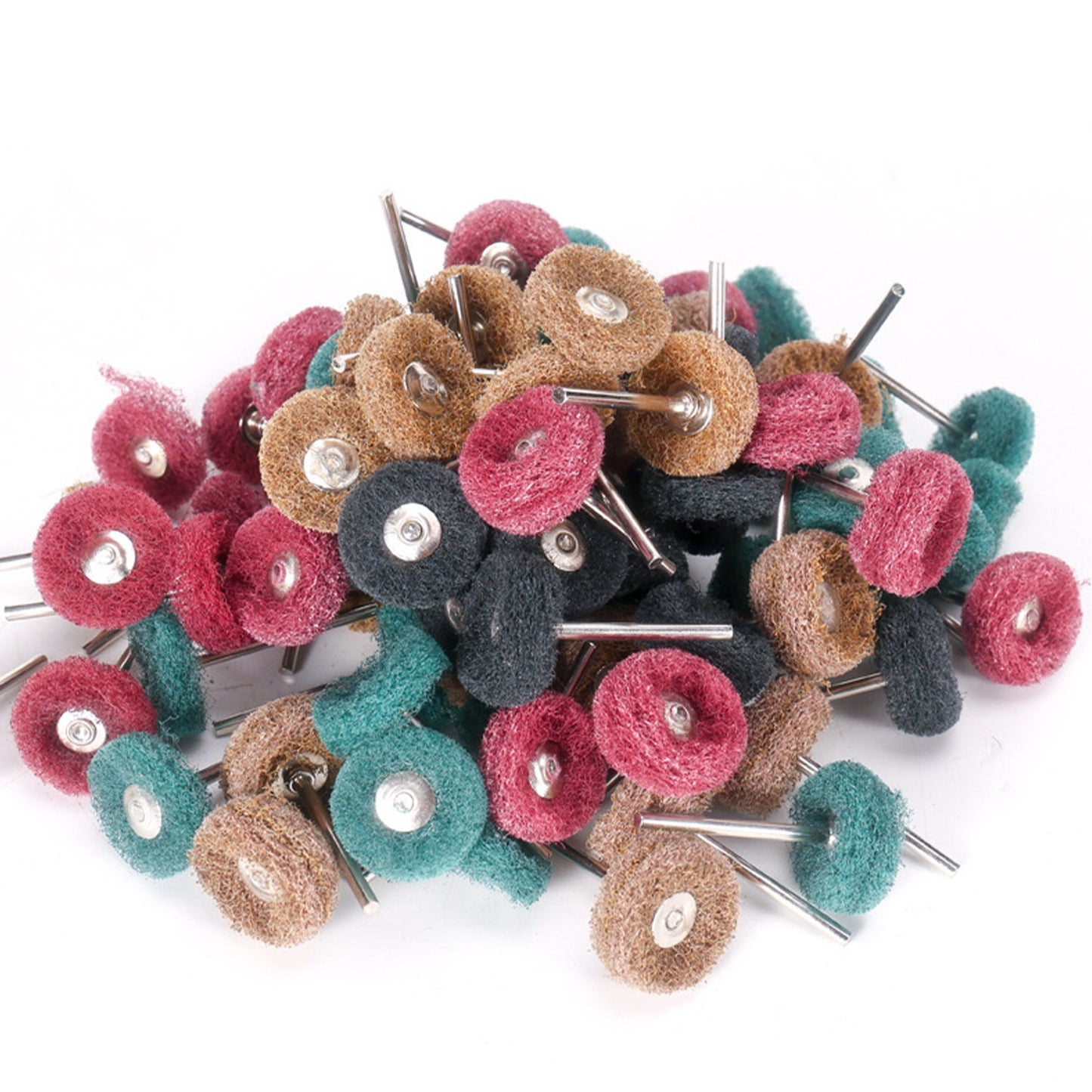80PPack Abrasive Wheel Grinding Polishing Shank Craft Bit For Dremel Rotary Tool