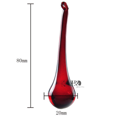 25 Red Rain Drop Crystal Prisms Pendant Chandelier Lamp Prims Part Hanging Decor