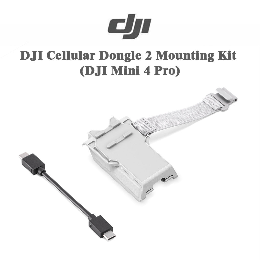 DJI Cellular Dongle 2 Mounting Kit for Mini 4 Pro – Bracket & Cable, No Dongle