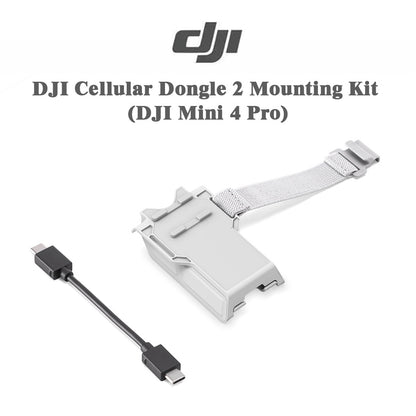 DJI Cellular Dongle 2 Mounting Kit for Mini 4 Pro – Bracket & Cable, No Dongle