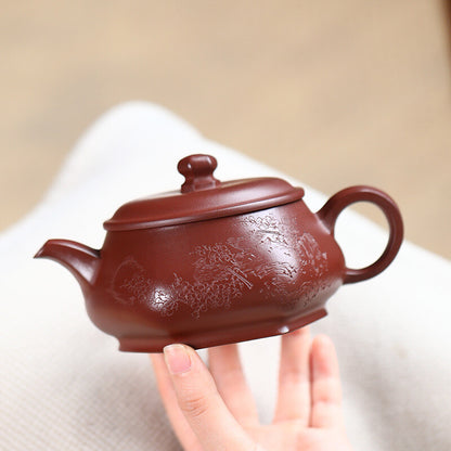 Chinese Tea Pot Original Ore Real Yixing Zisha Purple Clay Master Pot Marked New