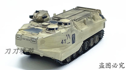 1:72 US AAV-7A1 Amphibious Armoured Assault Vehicle Desert Painting Model