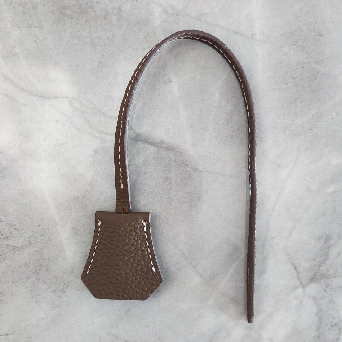 Real Cowhide Leather Clochette Bag Charm Gold/ Silver Padlock & Key for Handbags