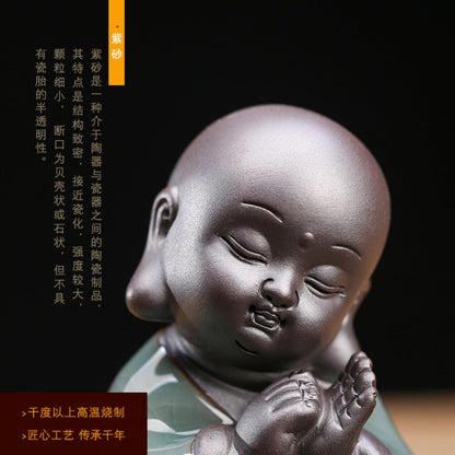 Acolyte Purple Sands Tea Pet Ornament 15.6cm Tea Table Decoration Tea Ceremony