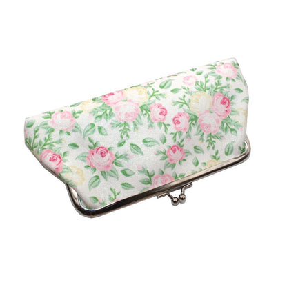 Flower Print Wallet Canvas Coin Purse Storage Cosmetic Bag Card Holder Vintage