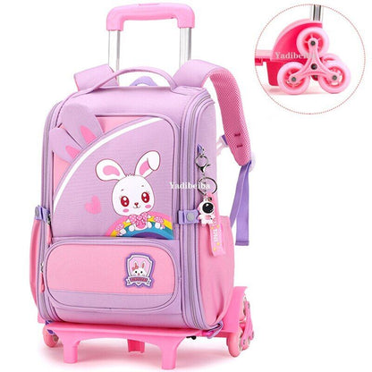 School Bag Wheels School Trolley Backpack Girls Wheeled Backpack School Bags