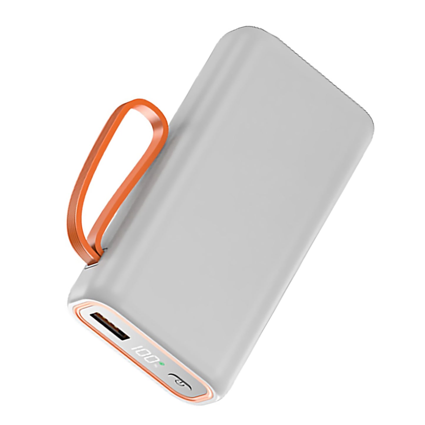 White 2 Slots 21700 Power Bank Case Cage Durable Portable For PC/ Smartphone