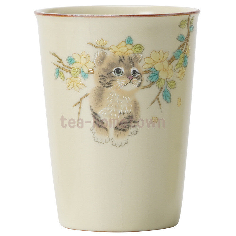 Cute Retro Cute Cat Ceramic Cup Household Large Tea Cup Office Single Cup