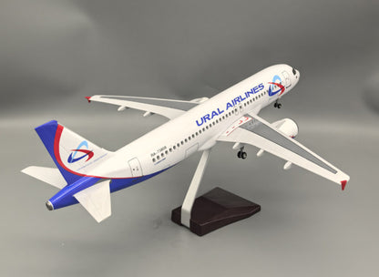 1:80 47CM URAL AIRLINES AIRBUS A320neo Plane Landing Gear Resin Aircraft Model