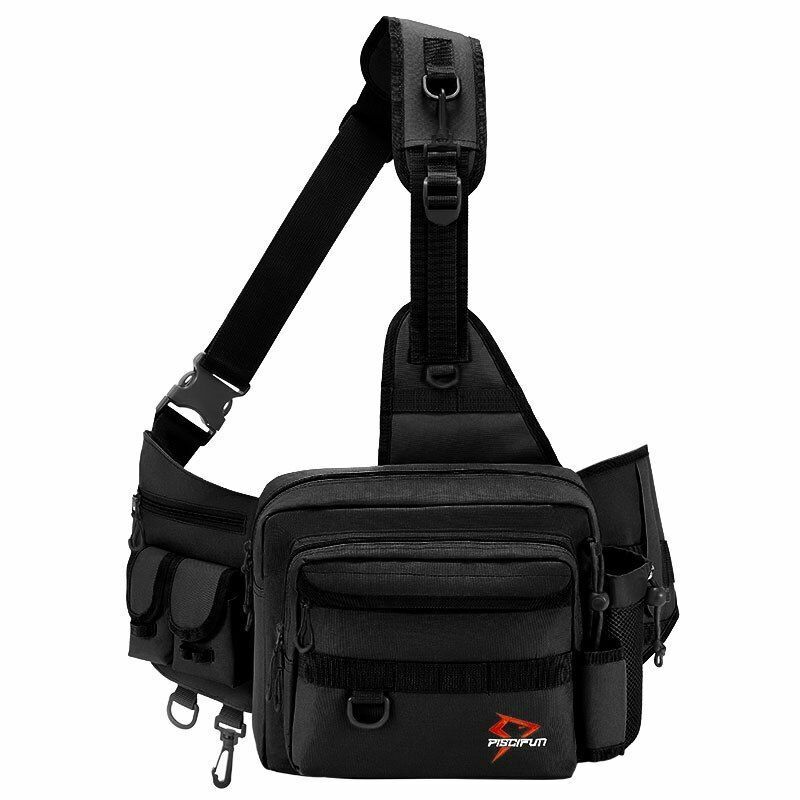 Fishing Bag Multifunctional Tackle Nylon Outdoor Water-resistant Sling Reel Lure