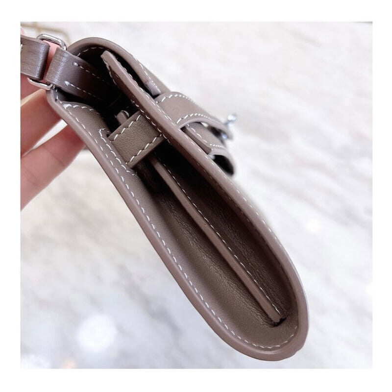 Mini Flap Real Leather Envelope Phone Wallet Shoulder Bag Clutch Crossbody Purse