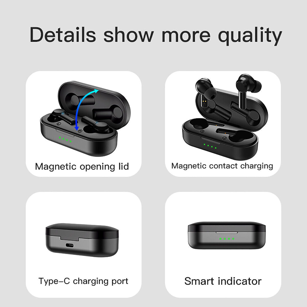 For Samsung Galaxy A03/A02s/A01 Wireless Earbuds Stereo Bluetooth 5.0 Headphones