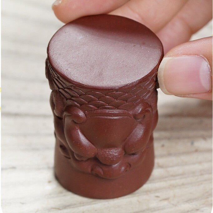 holder for lid of tea pot yixing zisha purple clay handmade artware rack tea pet