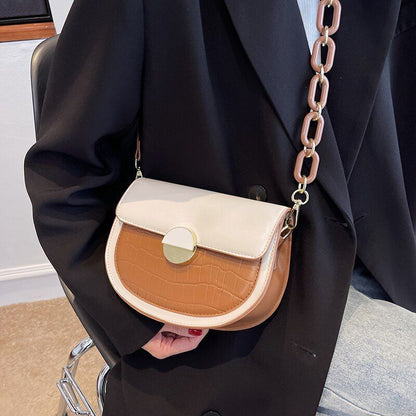 Synthetic Leather Crossbody Bag Shoulder Purse Small Leather Pouch 21.5*7*15 CM