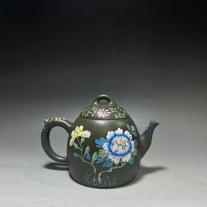 Chinese Yixing Zisha Clay Handmade Exquisite Teapot （秦权 底款：金鼎商标）