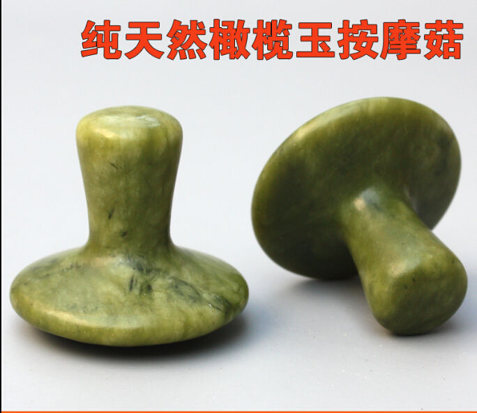 Natural Massage Stones Mushroom Shape SPA Energy Hot Stone Facial Body Guasha