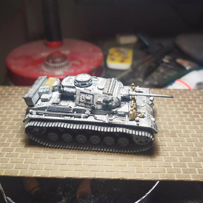 Homemade 1/72 German No.3 J Snow Edition Tank Finished Model Ornament Toys