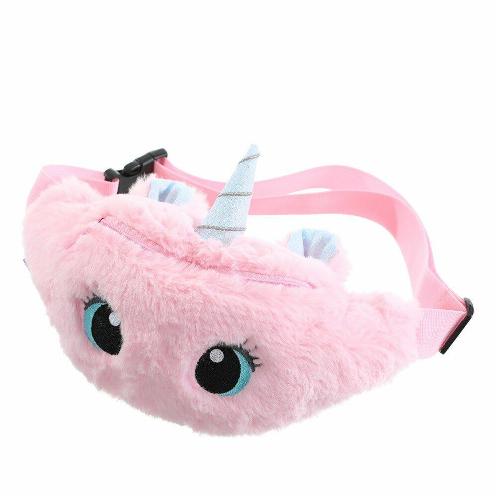 Children's Pack Unicorn Fanny Girls Waist Bag Plush Toy Belt Color Cartoon Purse