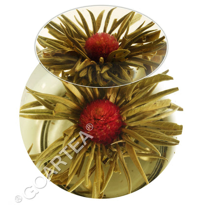 GOARTEA 96PC Blooming Flower Floral Tea Handmade Natural Artistic Green Tea Ball-