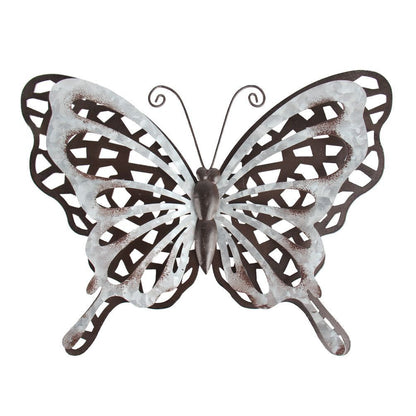 Butterfly Wall Decor Metal 3D Art Indoor Outdoor Garden Sculpture Patio Ornament