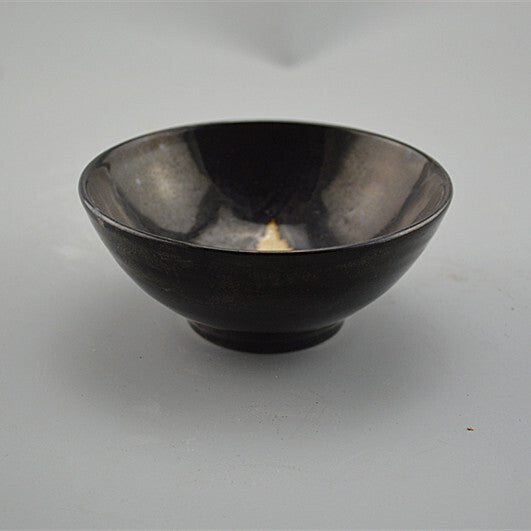 Black Glazed Maple Leaf Tea Bowl and Ancient Porcelain Collection Ornaments